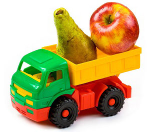 Food in a lorry