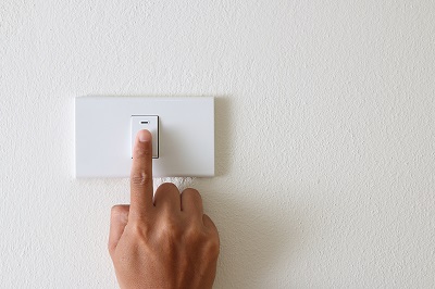 Flicking a light switch