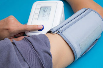 Checking blood pressure