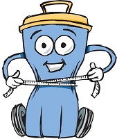 Cartoon of wheelie bin
