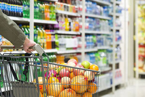 Food in a trolley